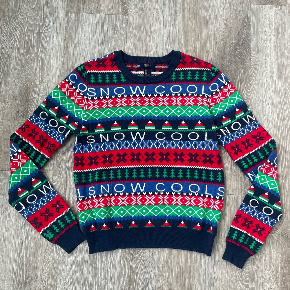 “Snow Cool” holiday sweater